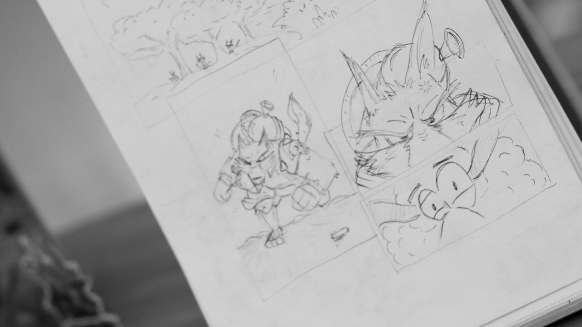 BocetoEscenas Cómic