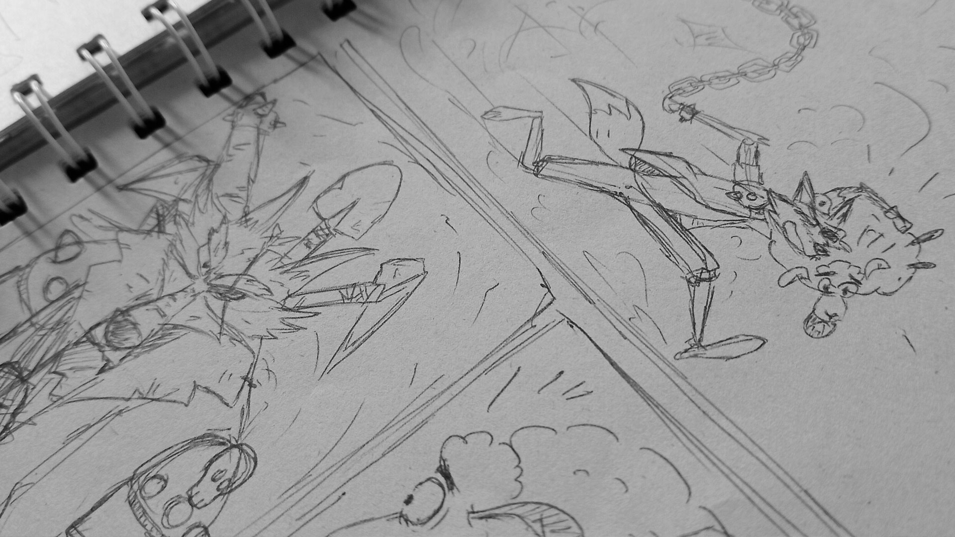 BocetoEscenas Cómic